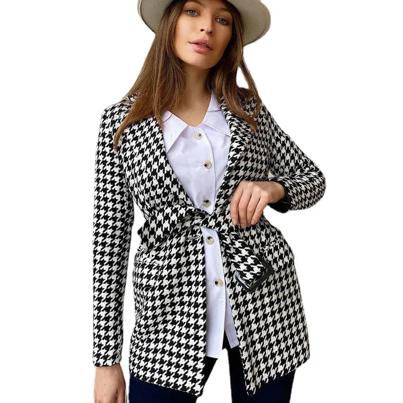 White Black Plaid Bridal Wedding Blazer Suits Women Evening Party Jacket Tuxedos Mother of the Bride Formal Wear One Piece