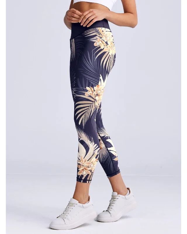Dharma Bums Balance 7/8 Legging - Tahitian Princess Classic Solid Color Leggings