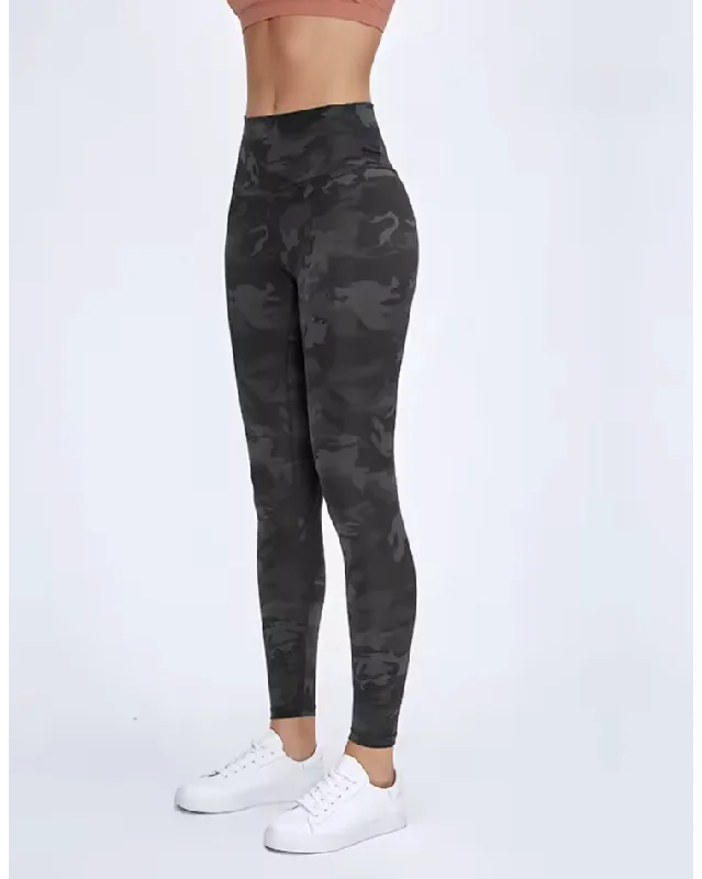 Fearless Club Lifestyle Legging - Camo Fashionable Lacy Detail Leggings