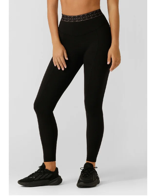 Lorna Jane High Definition Zip Pocket Full Length Leggings - Black Cozy Oversized Leggings