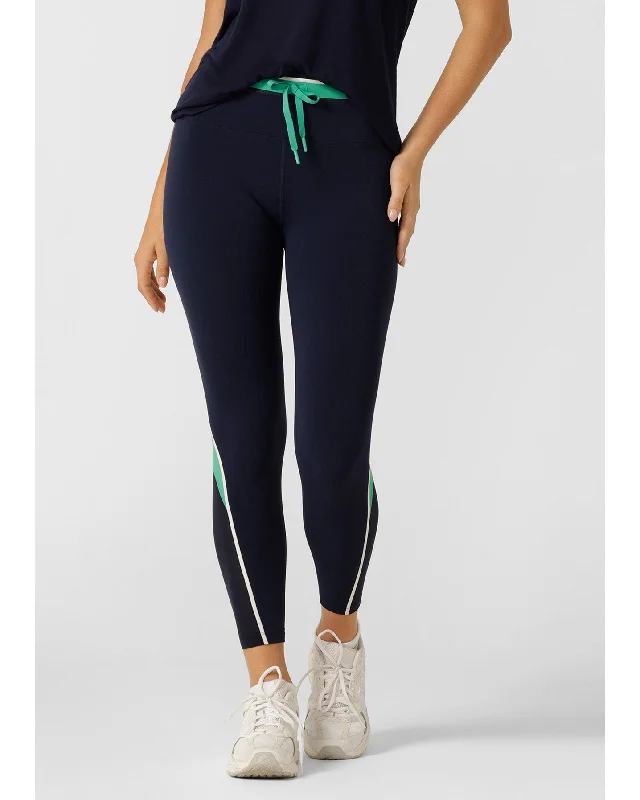 Lorna Jane Relay Ankle Biter Leggings - French Navy Stylish Sweatproof Leggings