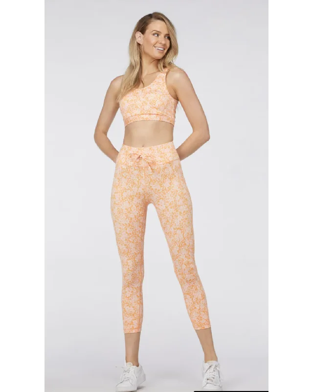 L'urv Blossom 3/4 Legging - Melon Chic Velvet Soft Leggings