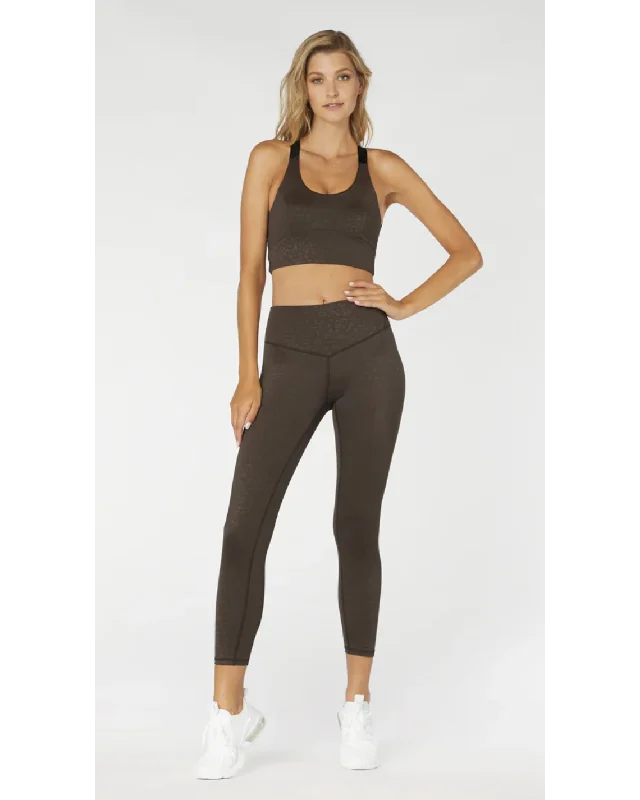 L'urv New Earth 7/8 Legging - Chocolate Trendy High-Waist Tummy Control Leggings
