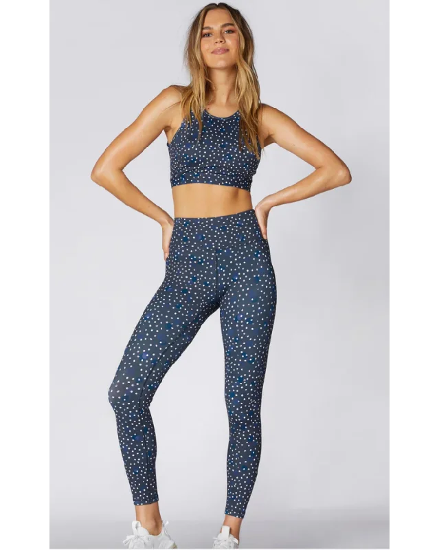 L'urv Traverse Legging - Navy Stylish Capri Leggings