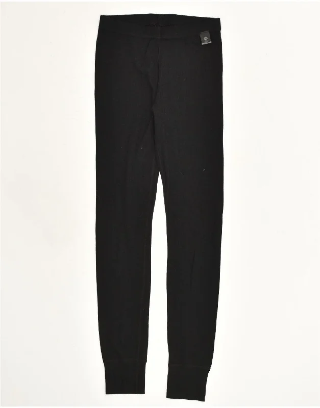 MOUNTAIN WAREHOUSE Womens Leggings UK 8 Small  Black Wool Fashionable Seamless Leggings