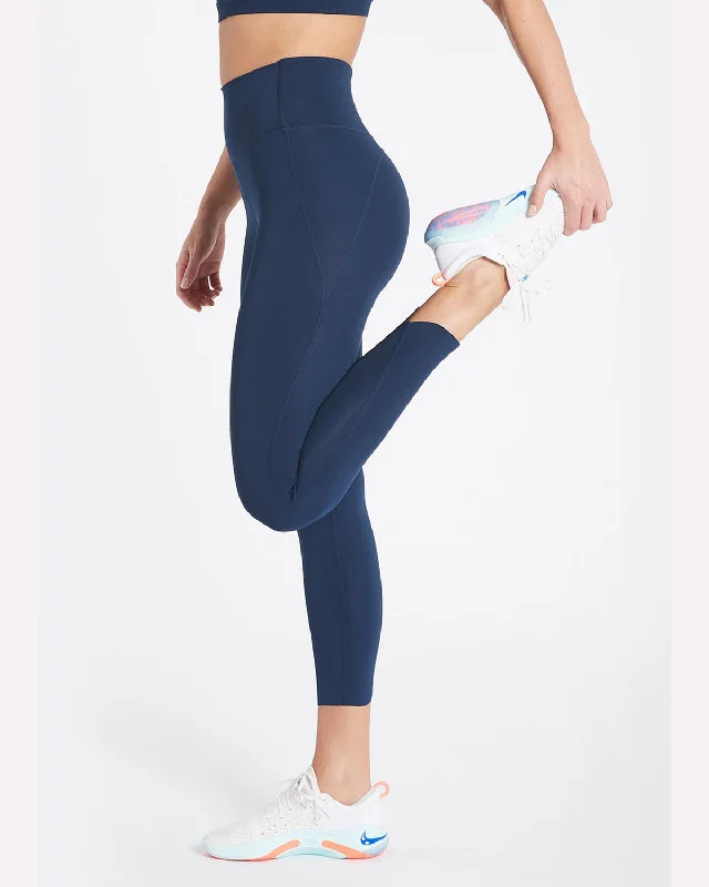 Nimble Ready Set Race Legging 11 - Navy Fashionable Ribbed Knit Leggings