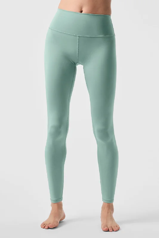 7/8 High-Waist Airlift Legging - Botanical Green Elegant Embellished Leggings
