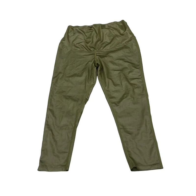 GREEN MAT ATHLETIC LEGGINGS by SHEIN Size:L Fashionable Sports Leggings
