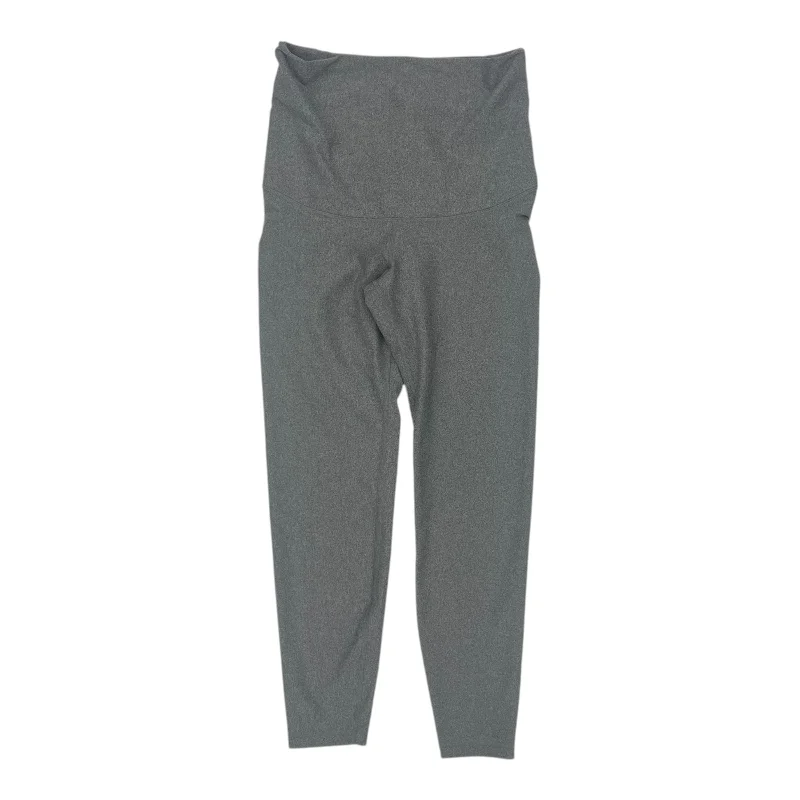 Mat Athletic Leggings By Old Navy In Grey, Size:M Fashionable High-Rise Leggings