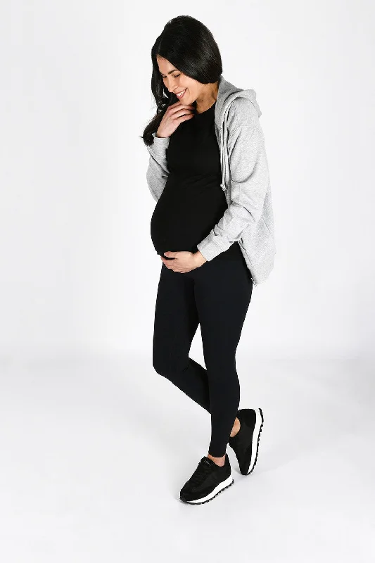 Maternity Revitalise Leggings - Midnight Black Stylish Yoga Leggings