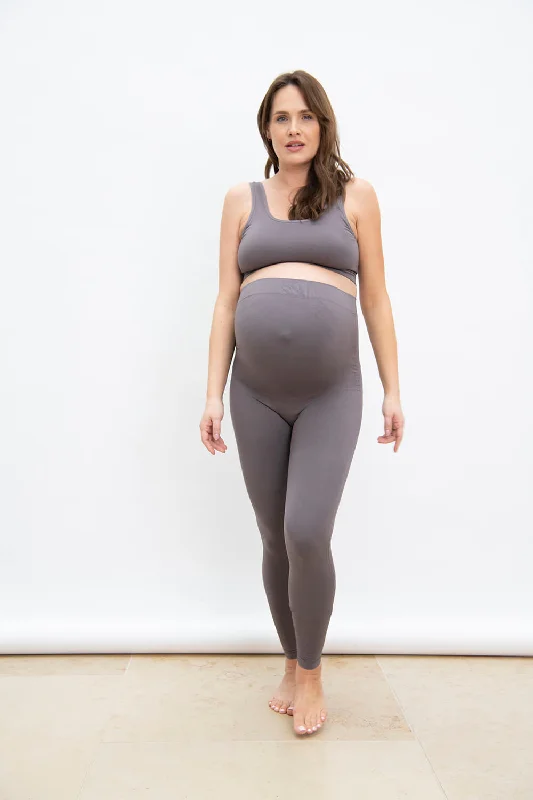 Ultimate Seamless Maternity Leggings - Deep Mauve Stylish Everyday Leggings