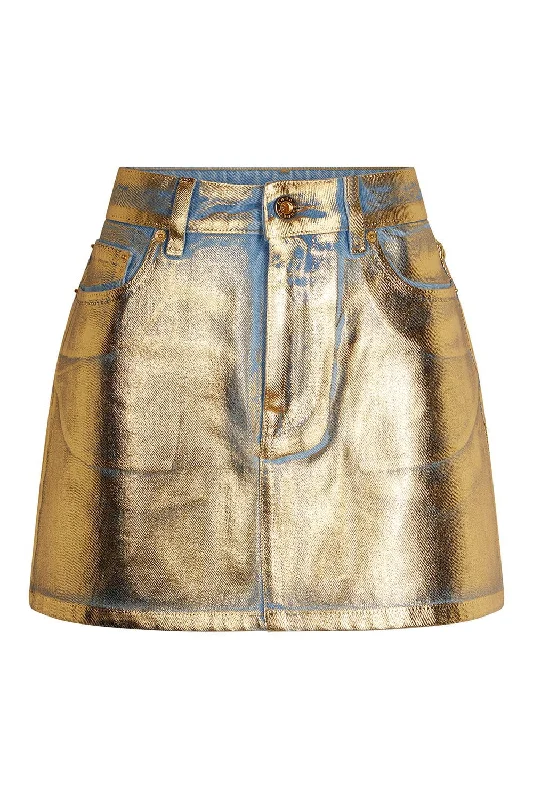 Mini Metallic Skirt