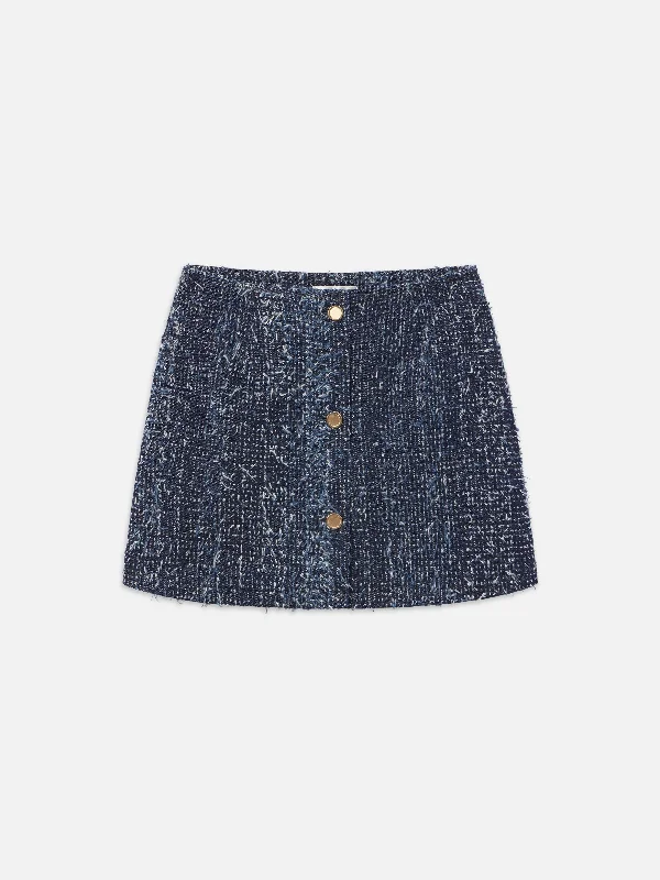 Frame - Denim Boucle Skirt in Magic