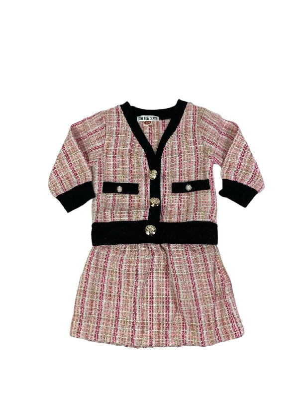 Mademoiselle Pink Blazer & Skirt Tweed Baby & Kids Set