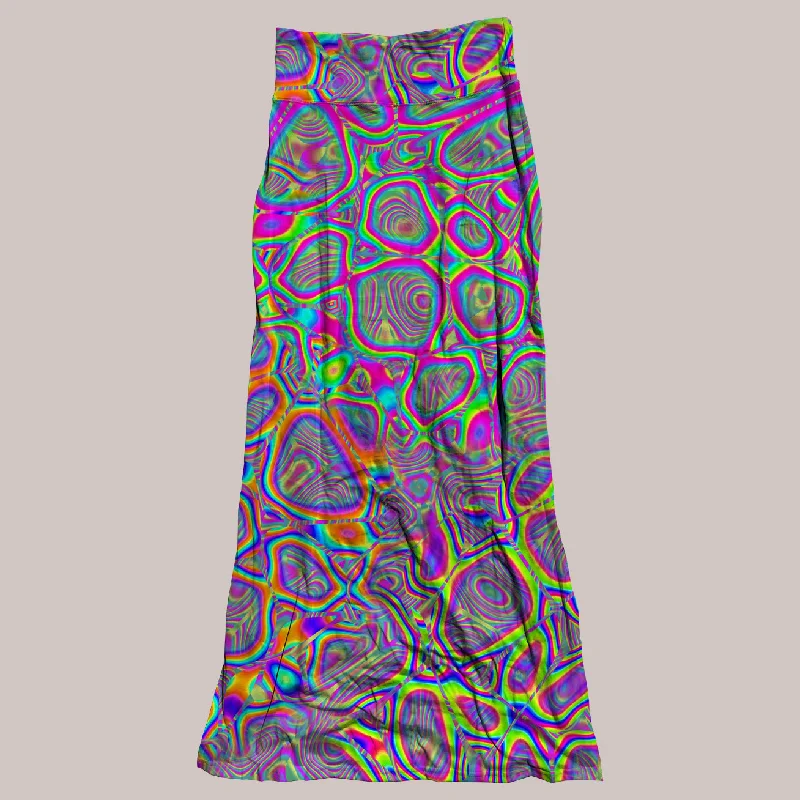 Psychedelic Skirt (UV/RGB, Eco-Friendly, Womens) | METAMORPHOSIS