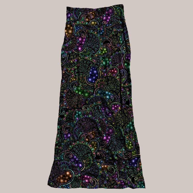 Psychedelic Skirt (UV/RGB, Eco-Friendly, Womens) | NEOPAISLEY