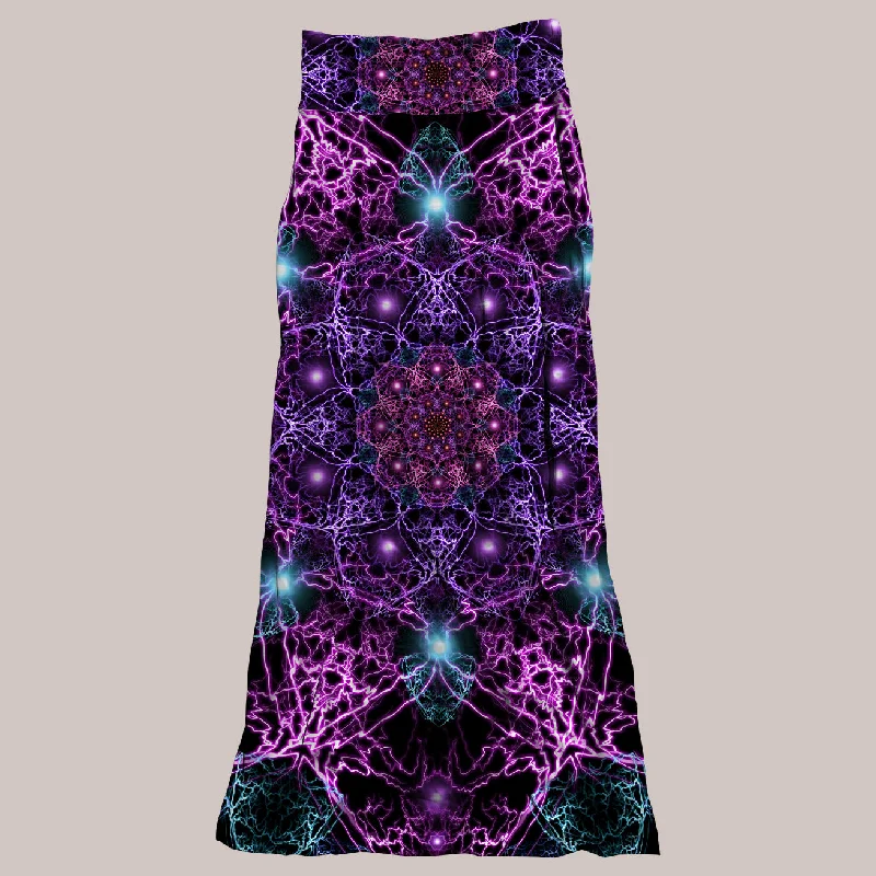 Psychedelic Skirt (UV/RGB, Eco-Friendly, Womens) | NUCLEUS