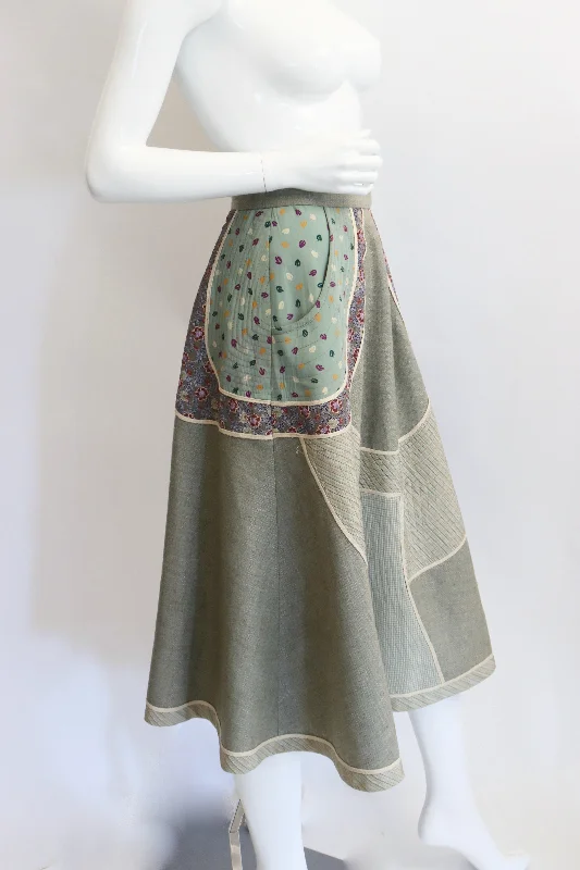 Vintage KOOS VAN DEN AKKER Patchwork Skirt