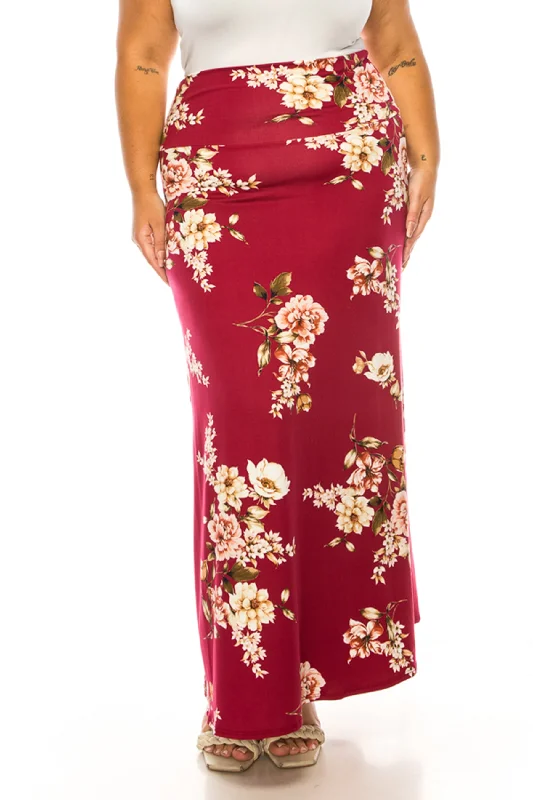 Floral Burgundy