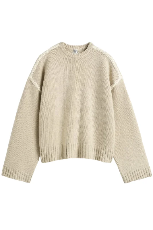 Embroidered Sweater Casual Formal Business