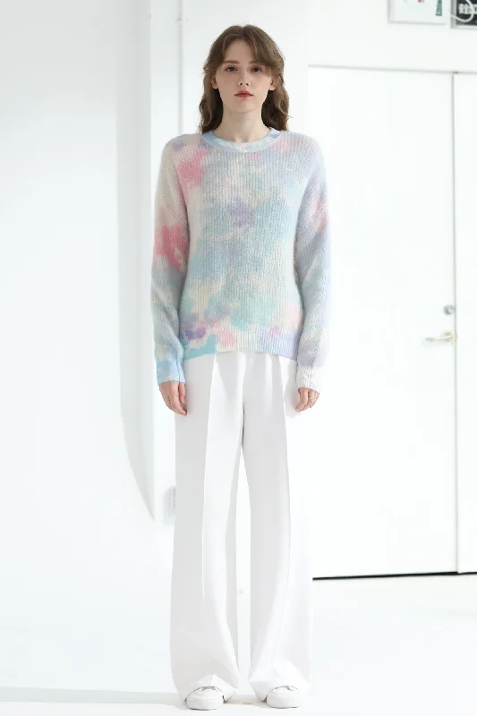 Fangyan | Rylan Multi Color Mohair Sweater Iron Safe Non-Iron Wrinkle Free