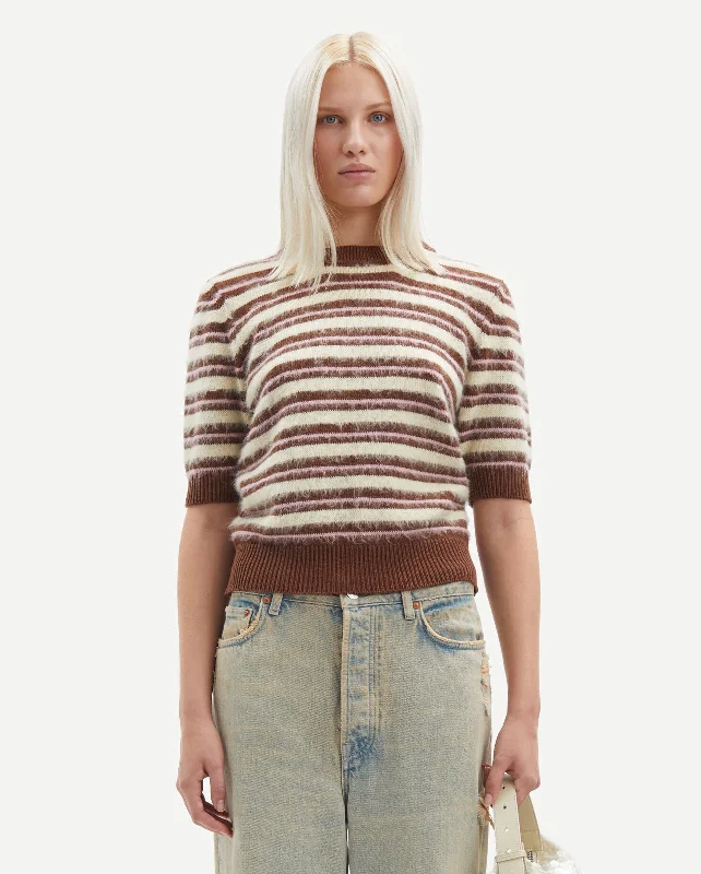 SAGIULIA SS SWEATER 15176 / BRONESTONE ST. Fitted Slim Tailored