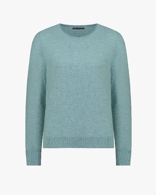 Crewneck Cashmere Sweater Fleece Sweater Nylon Polyester