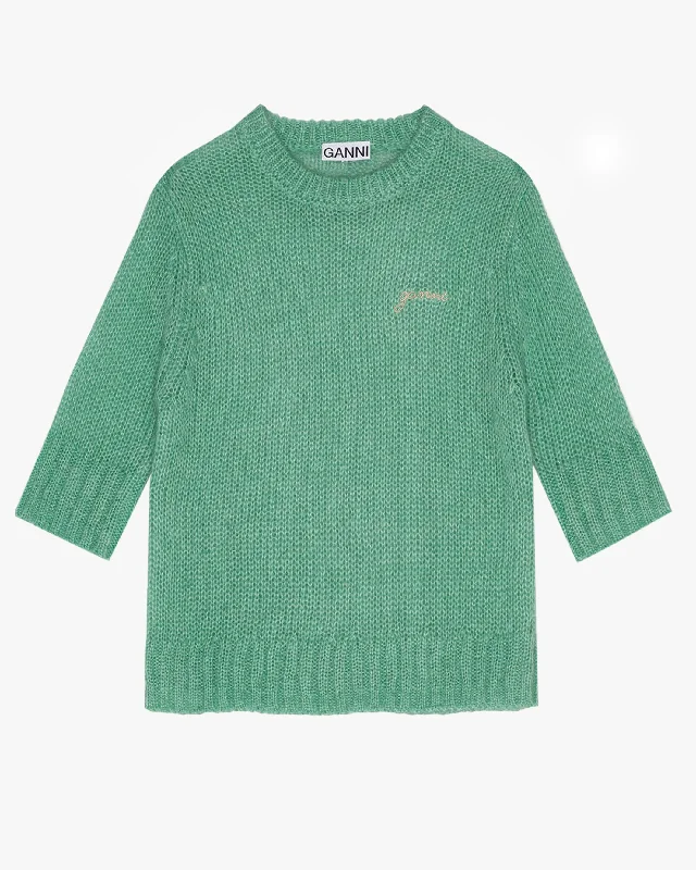 Mohair SS Sweater Thin Thick Dense