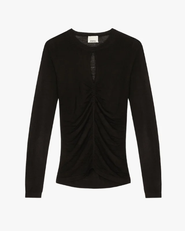 Posy Sweater Mesh Blend Leather Blend Suede Blend