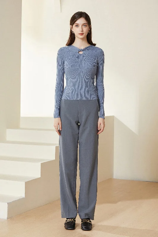 Sylphide | Dinah Blue Cut Out Wool Sweater Faux Fur Fabric Real Fur Fabric Shearling Fabric Sylphide | Dinah Blue Cut Out Wool Sweater Faux Fur Fabric Real Fur Fabric Shearling Fabric