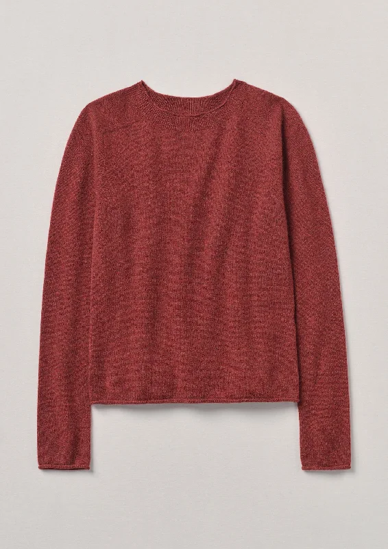 Wool Cashmere Neat Sweater | Russet Spandex Rayon Corduroy