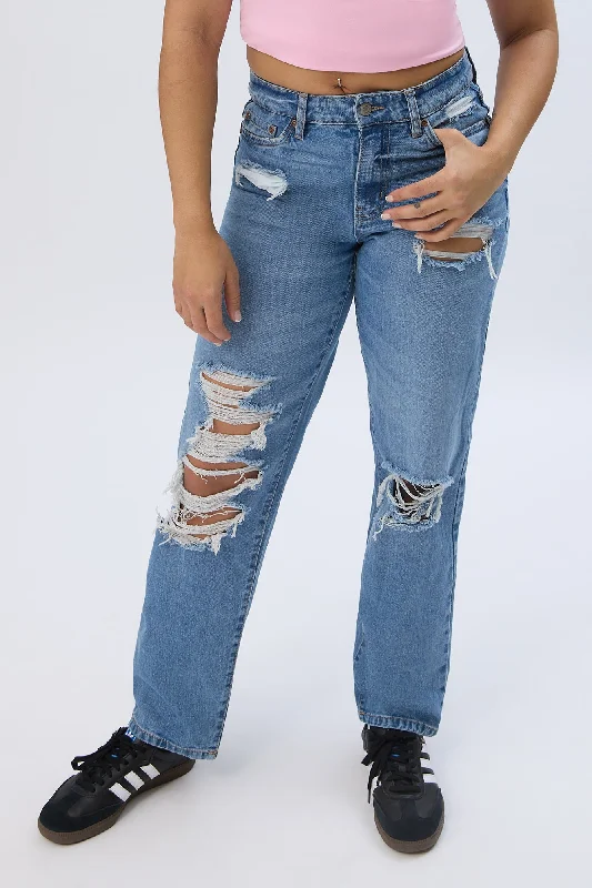 High Rise Baggy Jeans Casual Loose Fit Jeans
