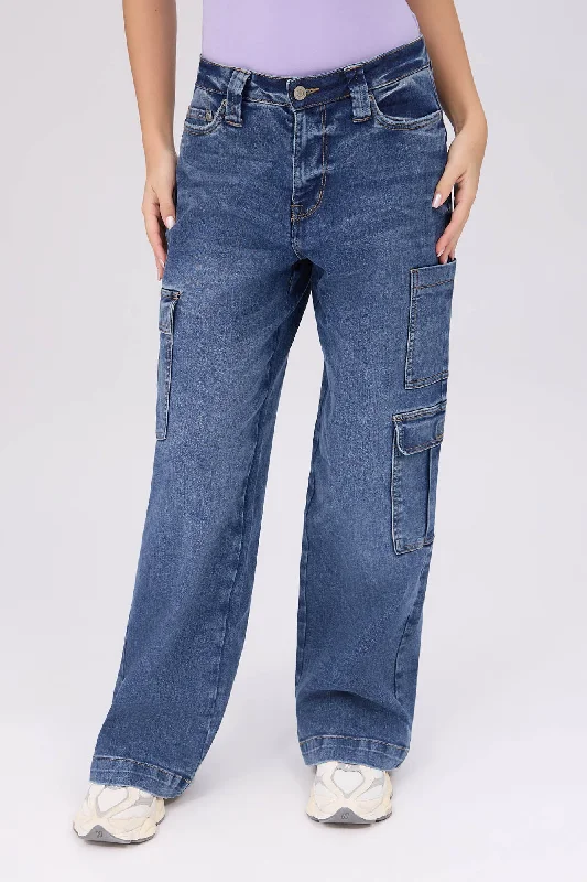 Super High Rise Wide Leg Jeans Fashionable White Denim Jeans