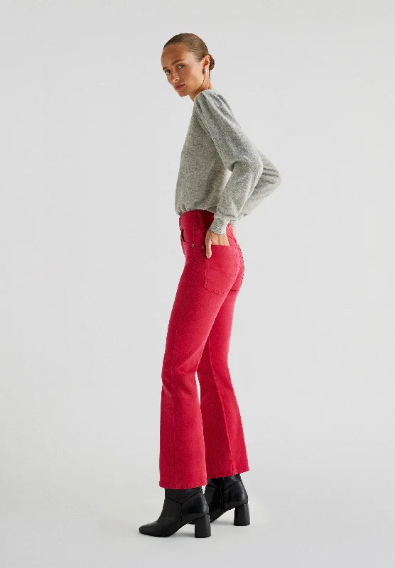 ANKLE FLARE JEANS Trendy Layered Pocket Jeans