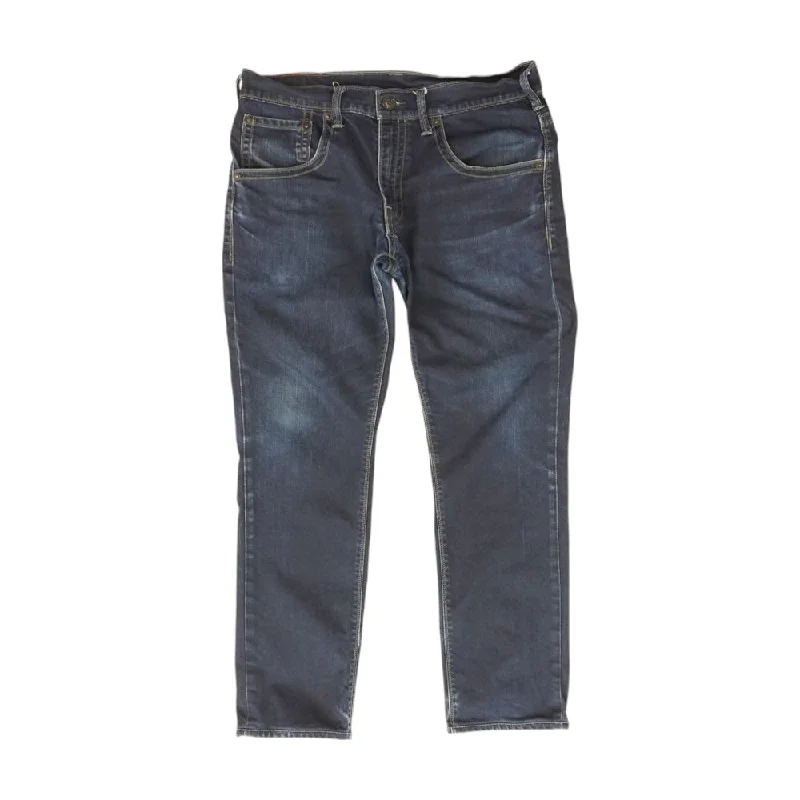 511 Navy Solid Slim Jeans Comfortable Zip-Up Skinny Jeans