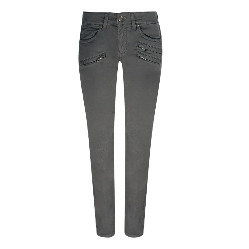 Balmain Fp55205Jh5209 Dark Grey Jeans Comfortable Full-Length Denim Jeans