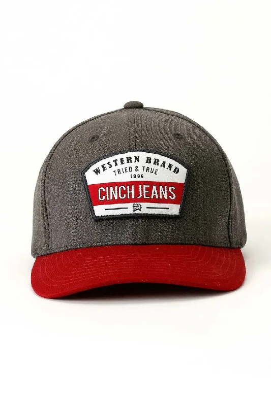 CINCH JEANS LOGO FITTED CAP- RED Comfortable Faded High-Rise Jeans
