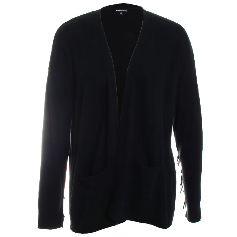 DJP Fringe Back Easy Cardigan Sweater