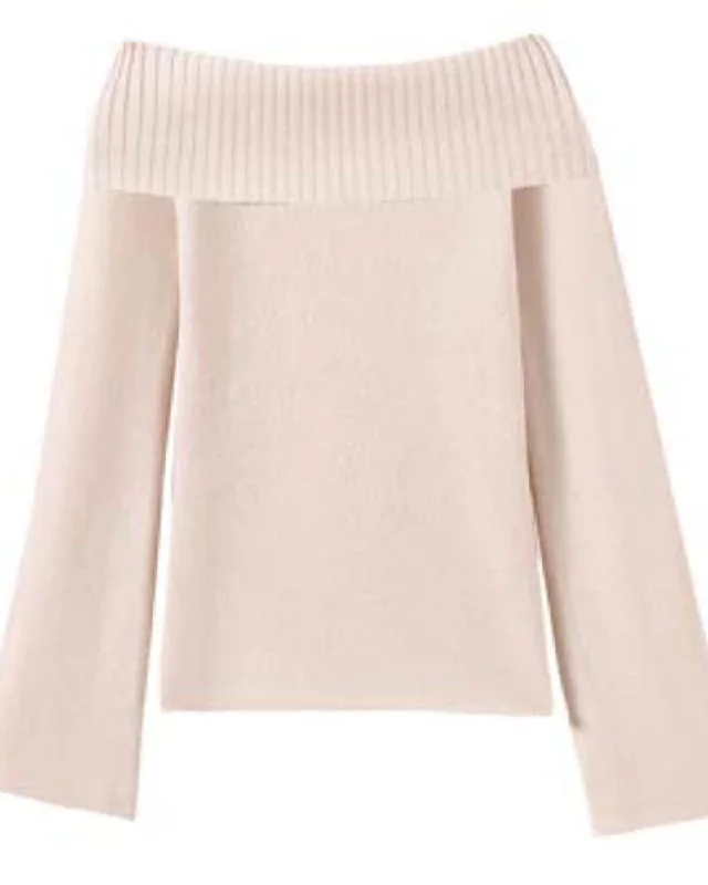 27 Miles - Epona Cashmere Sweater in Cloud