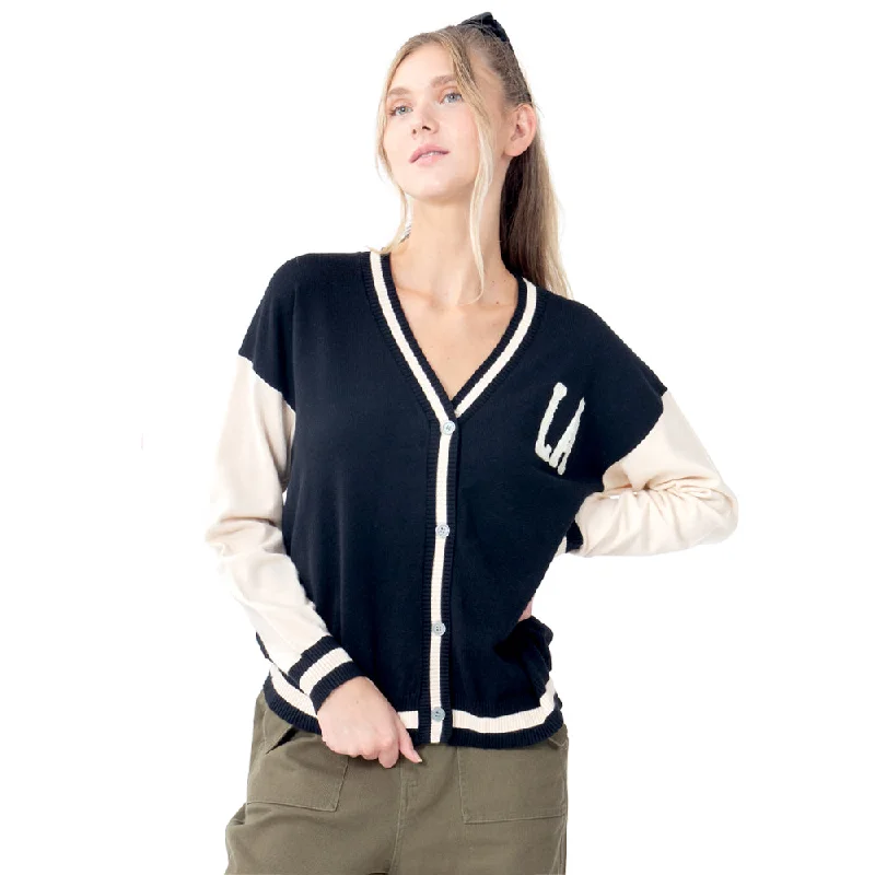 SWEATER PARA MUJER VARSITY LA WITH BUTTONS FOREVER 21