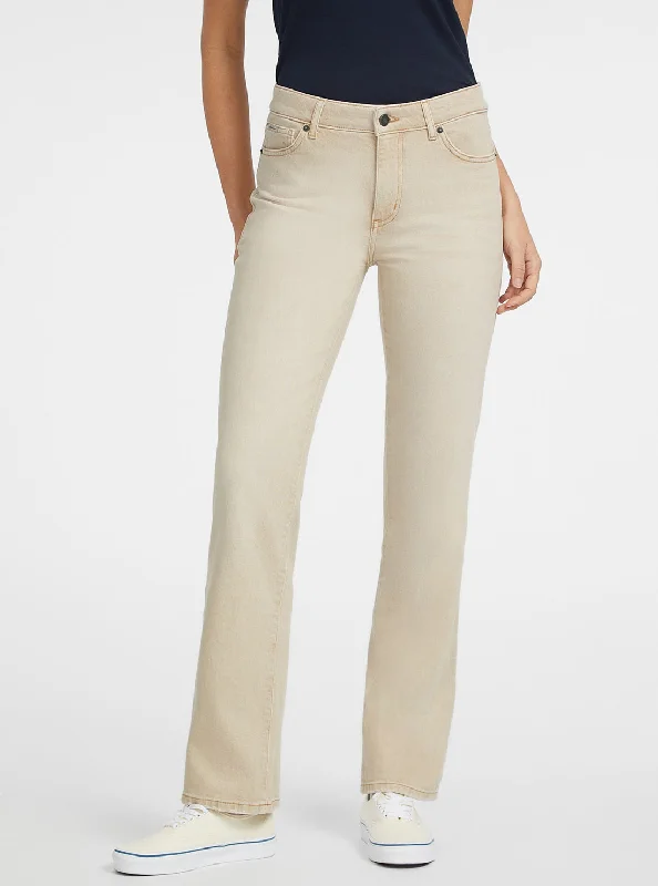 Guess Jeans G08 Mid Rise Straight Jeans Trendy Patchwork Denim Jeans