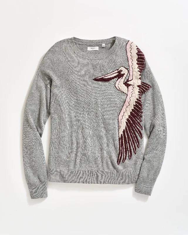 Intarsia Pelican Sweater