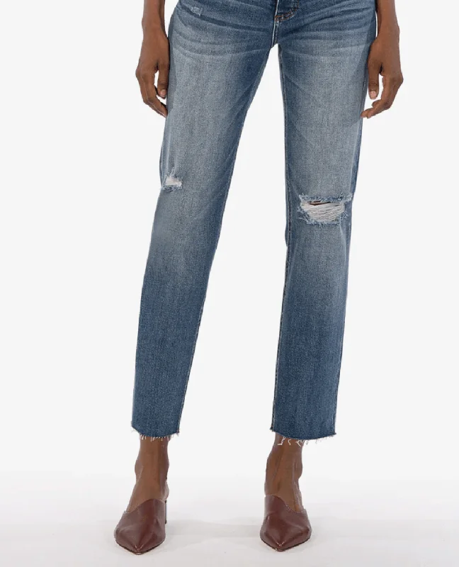 KUT -Rachael High Rise Mom Jeans Casual Skinny Fit Jeans