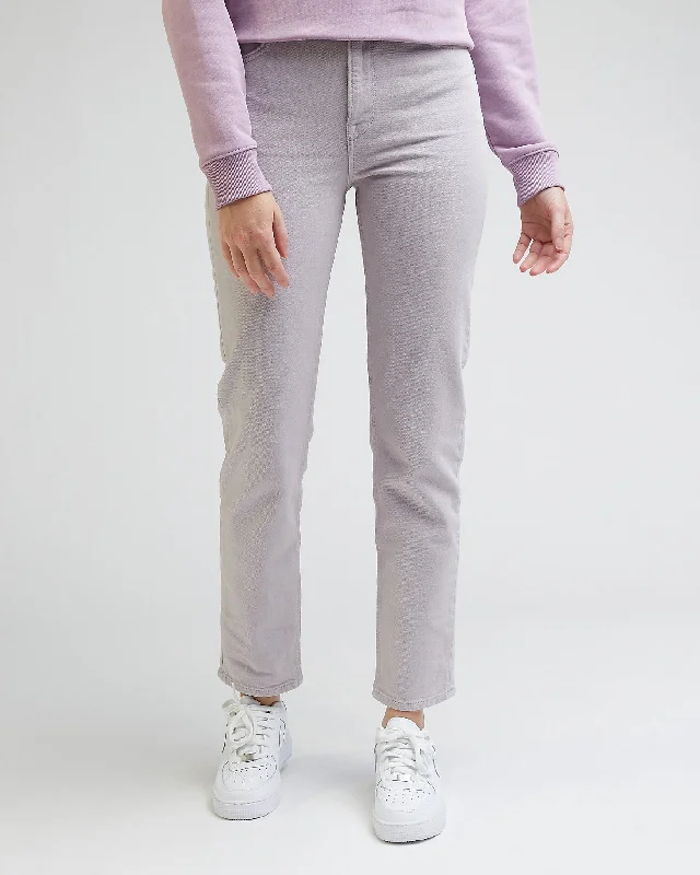 Lee Carol Regular Straight Cropped Womens Jeans - Deep Fog Cozy Tencel Blend Denim Jeans