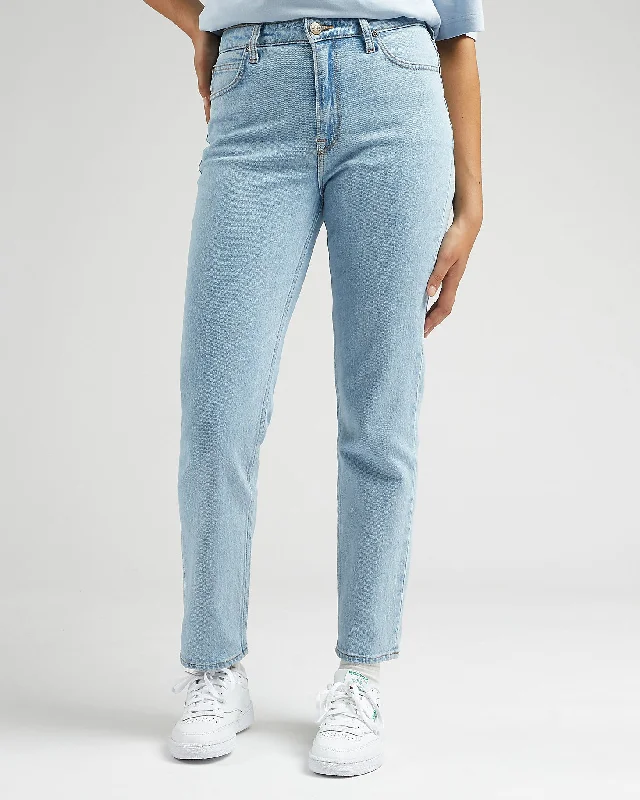 Lee Carol Regular Straight Cropped Womens Jeans - Light Alton Trendy Skinny High-Waist Jeans