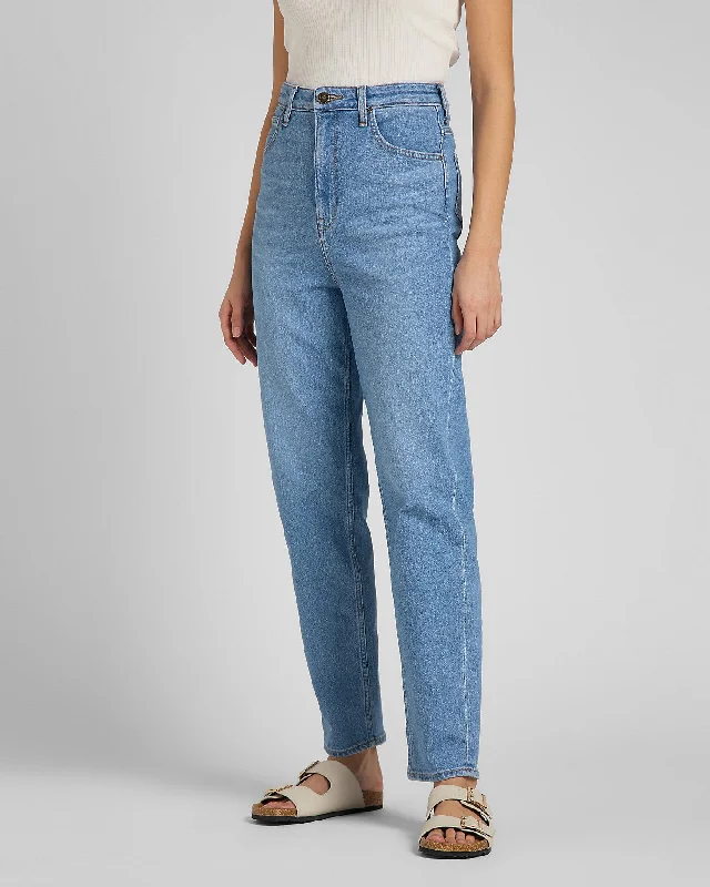 Lee Stella Tapered Relaxed Womens Jeans - Mid Alton Fashionable Slouchy Fit Jeans