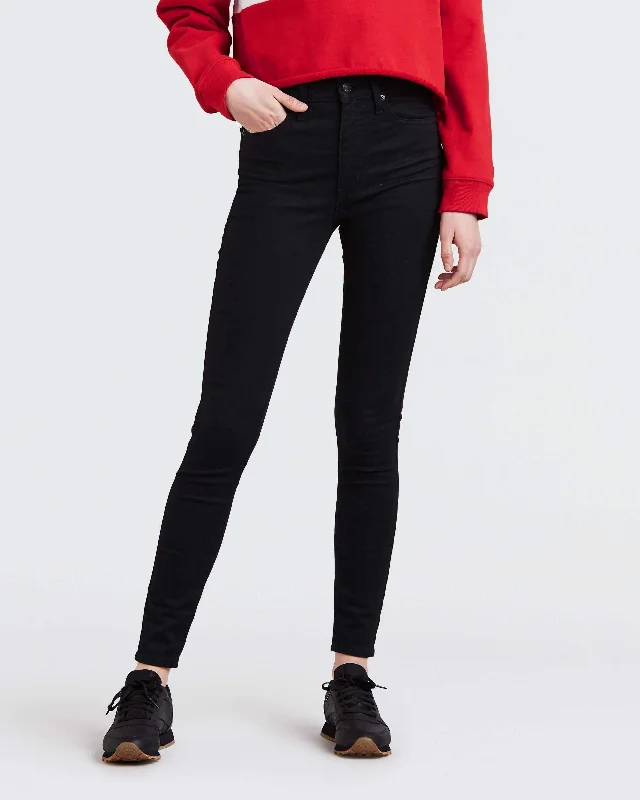 Levi's® Womens Mile High Super Skinny Jeans - Black Celestial Casual Bootcut Ripped Jeans