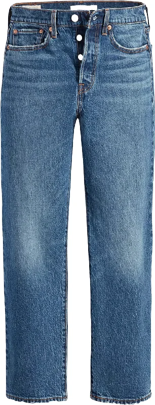 Wedgie Straight Fit Jeans - Women's|-|Jeans à coupe droite Wedgie - Femme Trendy Wide-Legged High-Waist Jeans