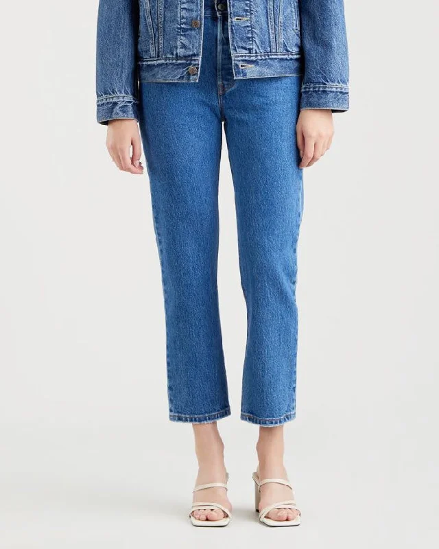 Levi's® Womens 501 Crop Jeans - Jazz Pop Stylish Stone-Wash Denim Jeans