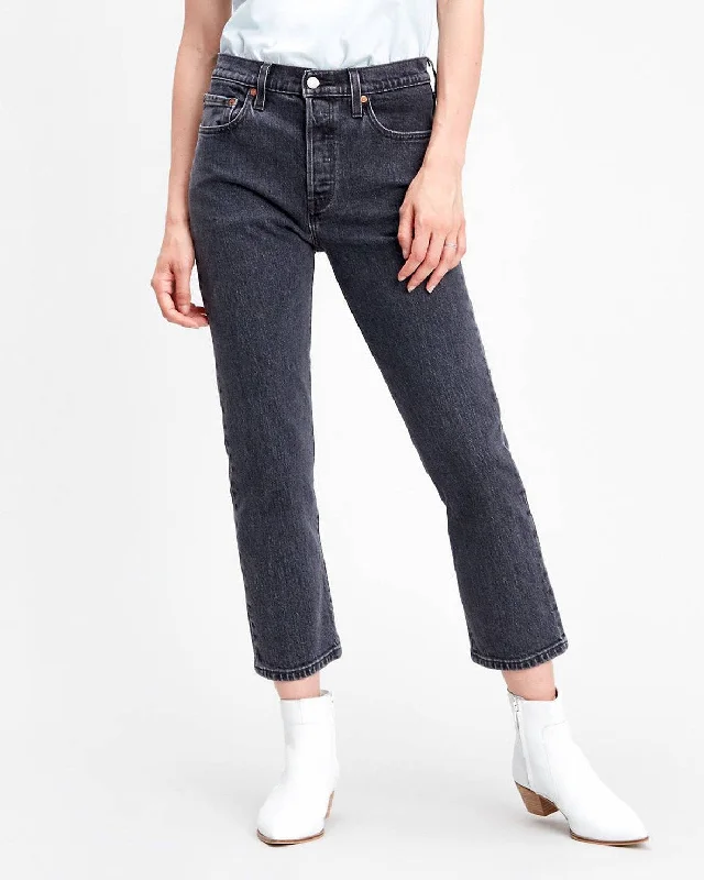 Levi's® Womens 501 Crop Jeans - Mesa Cabo Fade Trendy Flared Leg Jeans